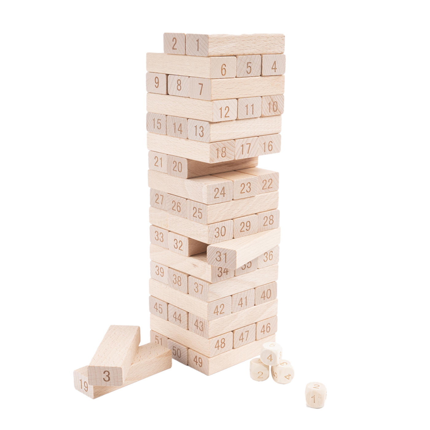 Wooden Stacking Tumble Tower
