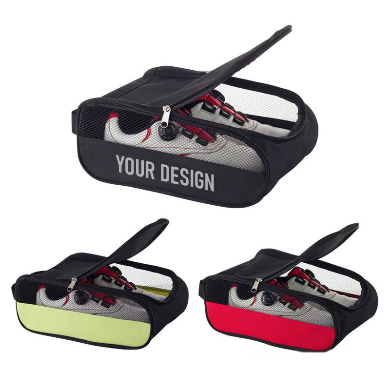 Portable Zippered Golf Shoe Bag