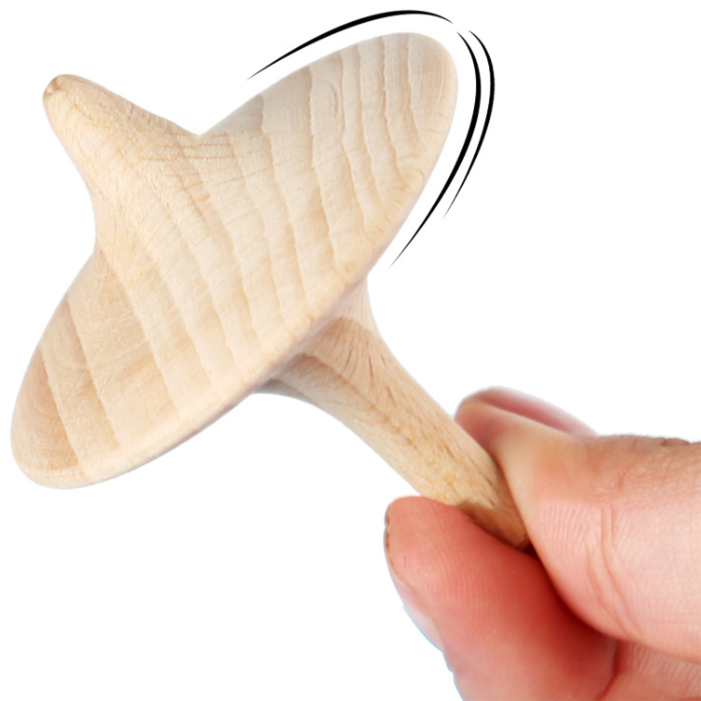 Natural Wooden Spinning Tops