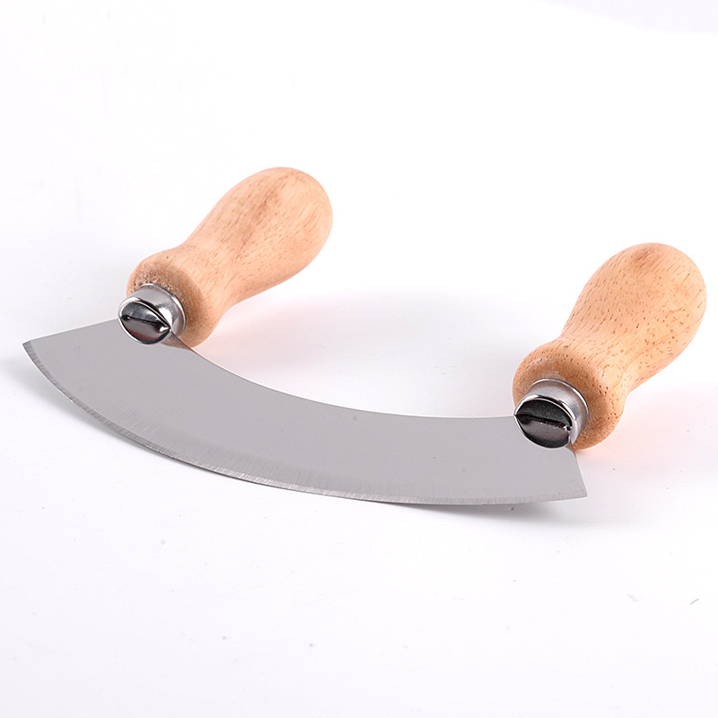 Cheese Chopper Knife With Wooden Handles