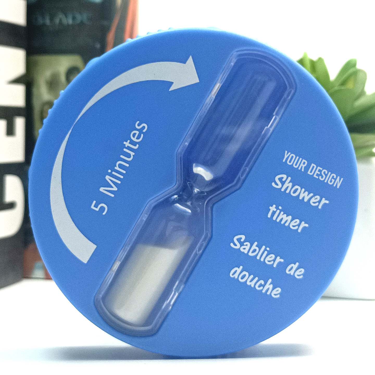 Hourglass Shower Timer With Suction Cup