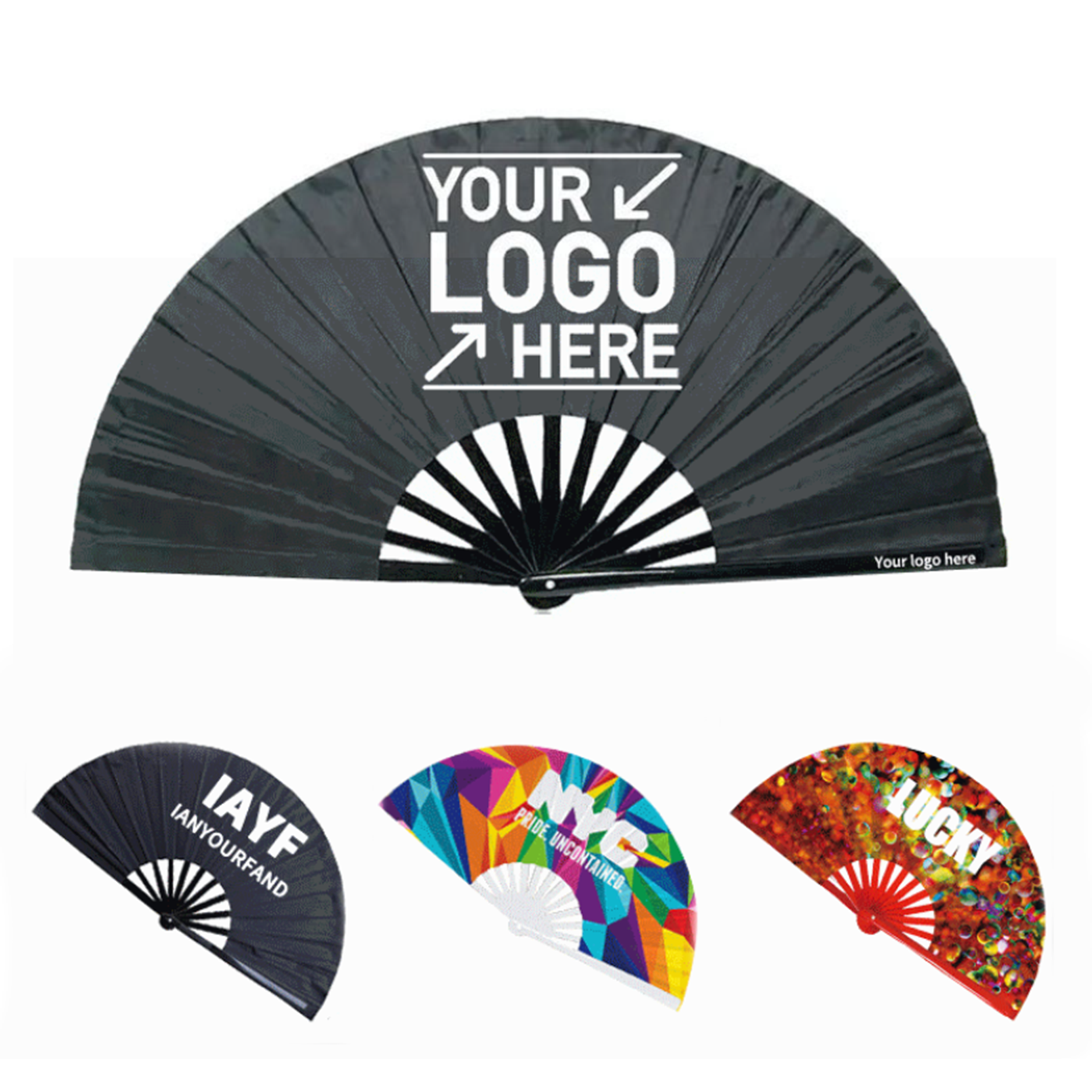 Bamboo Satin Fabric Folding Fan