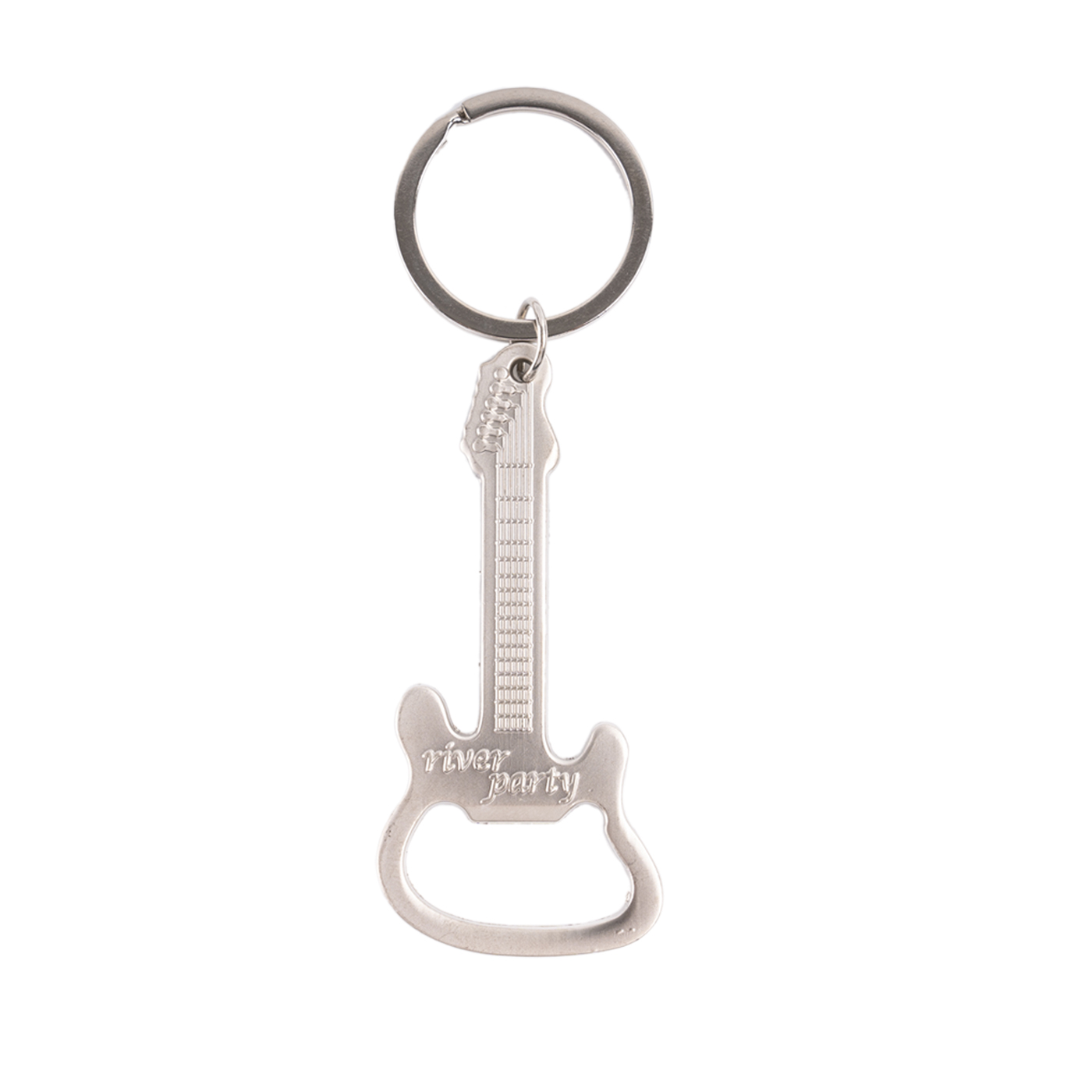 Guitar Shape Bottle Opener Keychain