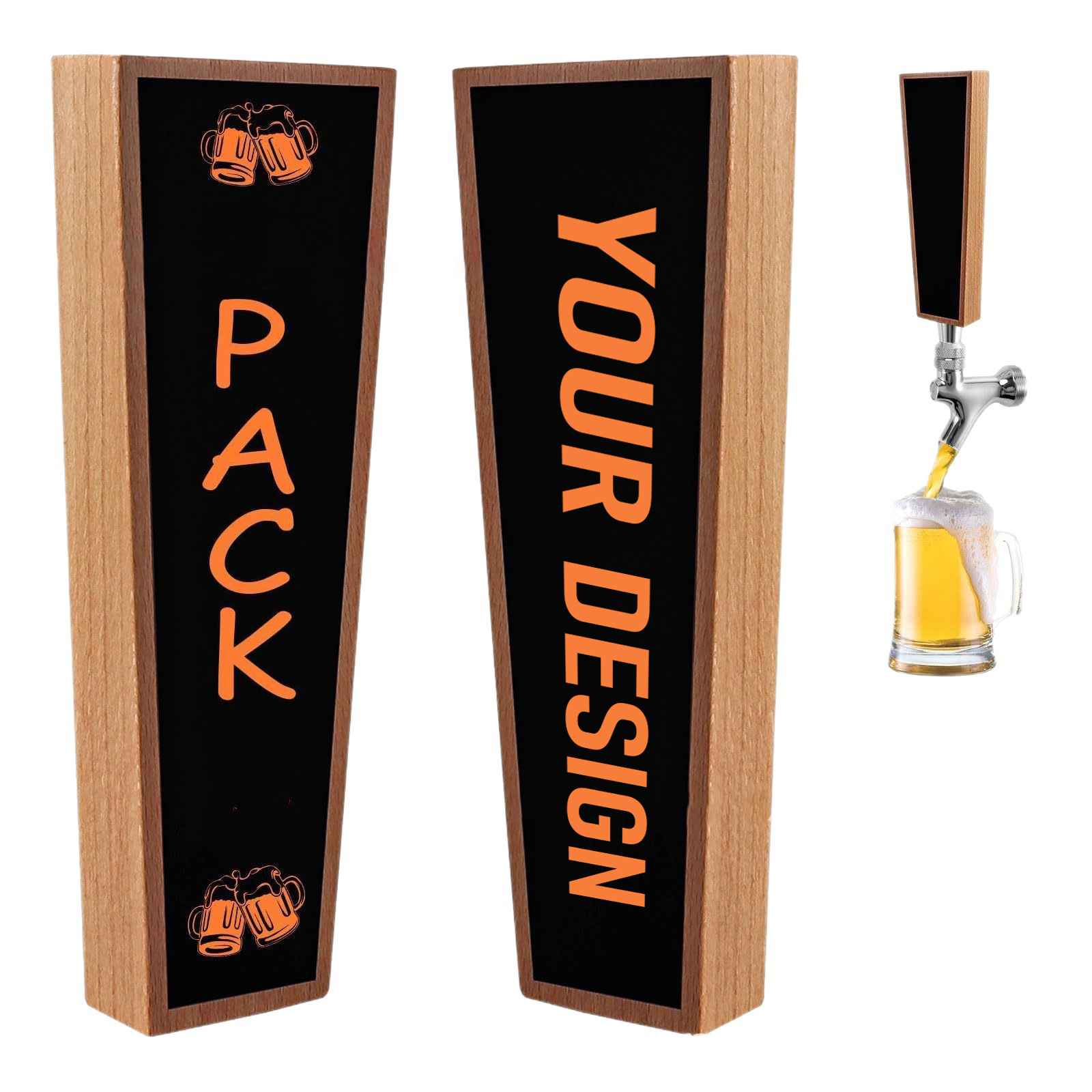 Rugged Chalkboard Tap Handle