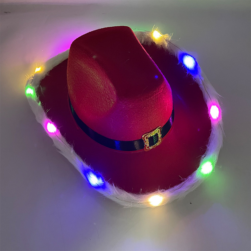 Light Up Giant Christmas Cowboy Hat