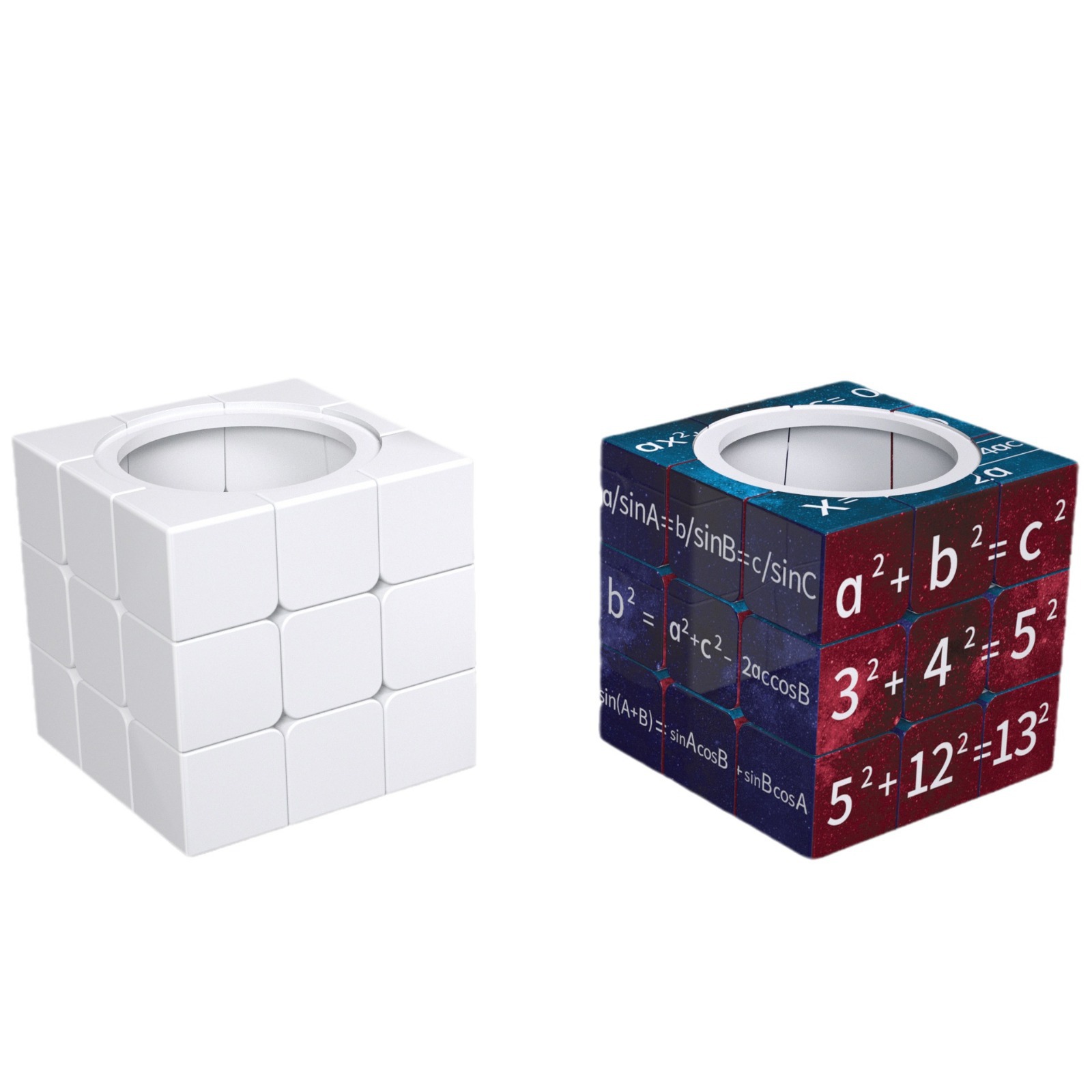 Customized Magic Cube With Pen Holder