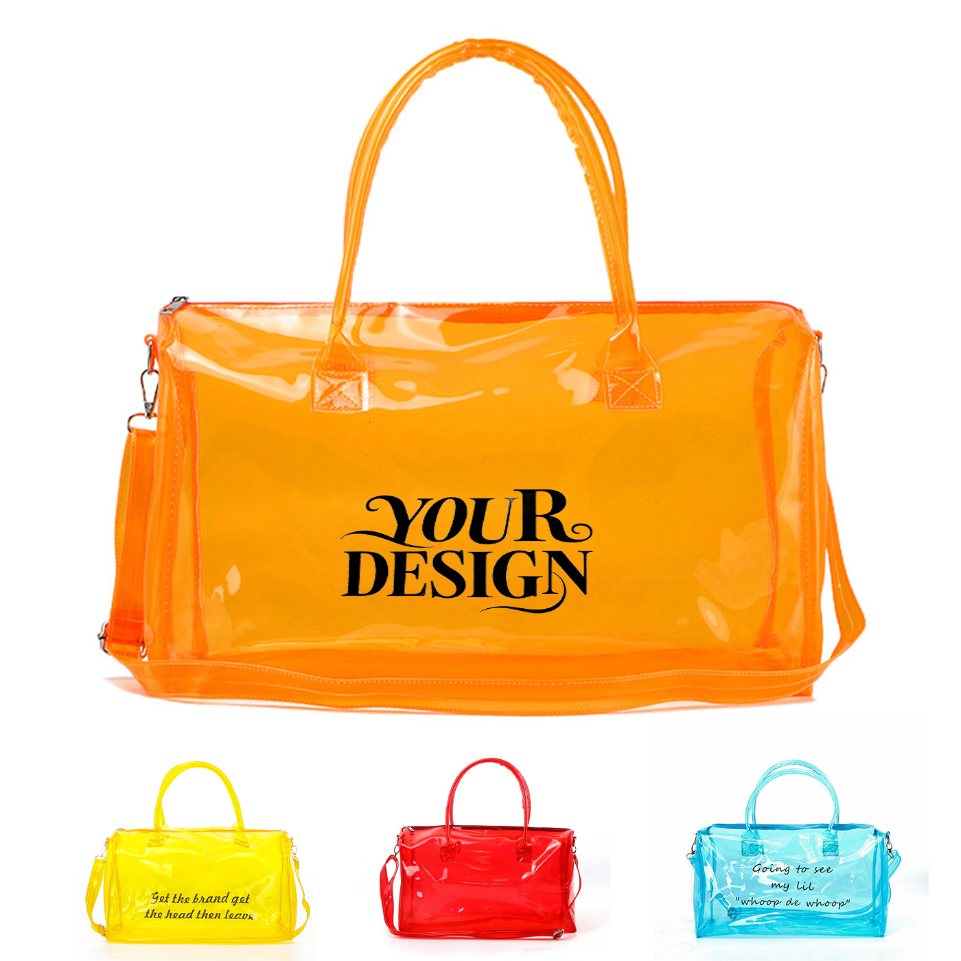 Custom Clear Duffle Bags