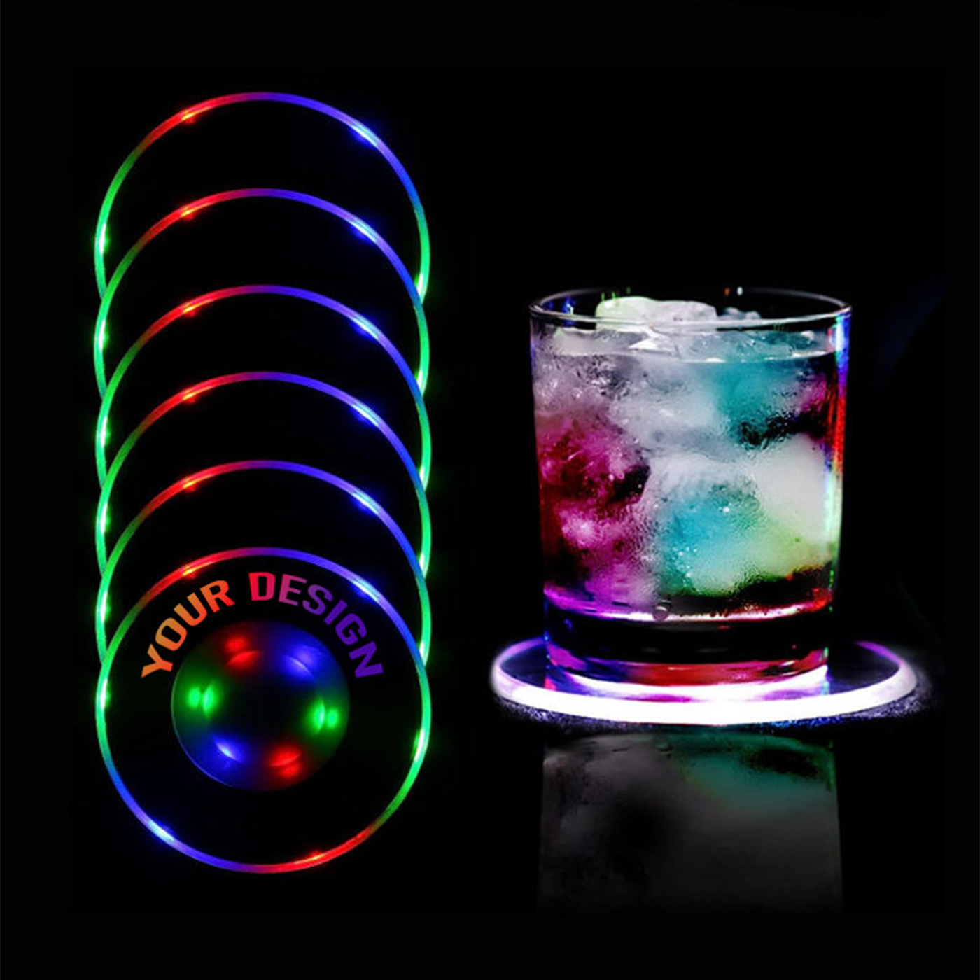 LED Light Cocktail Coaster