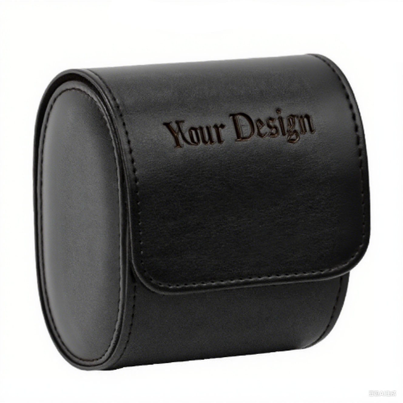 Single Portable Leather Watch Case