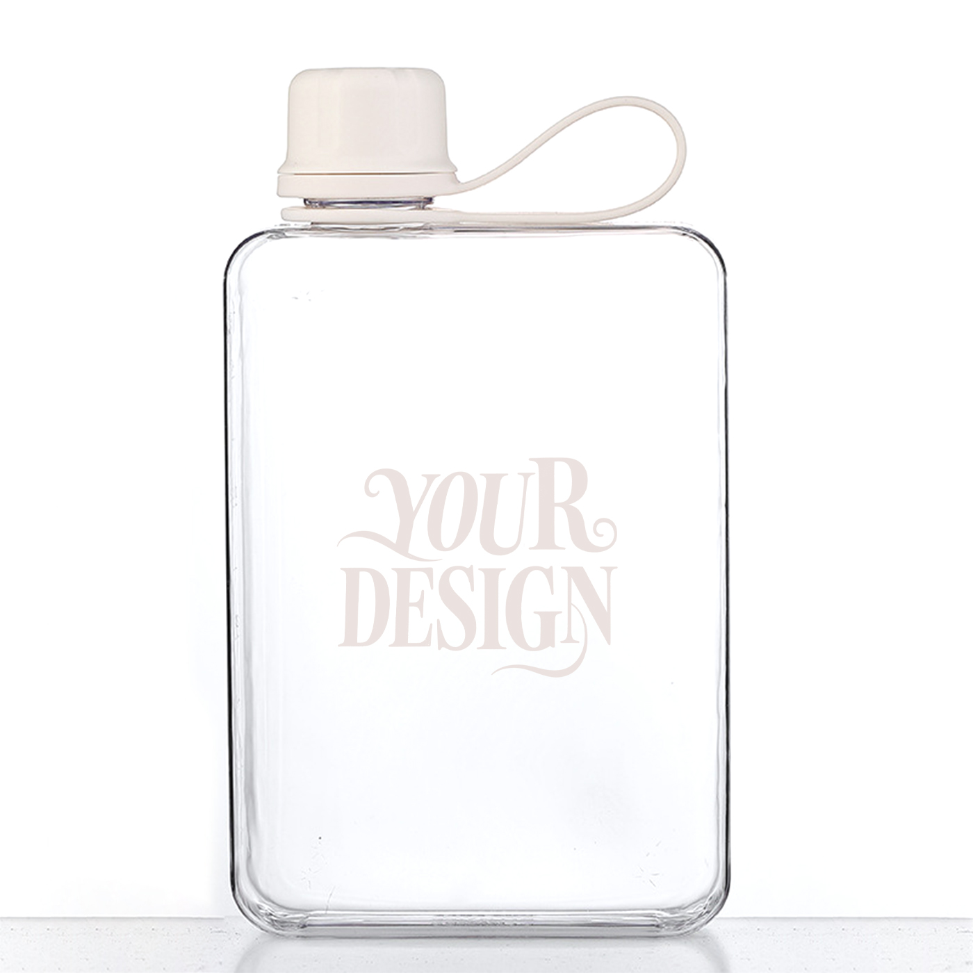 17 oz. Portable Flat Water Bottle