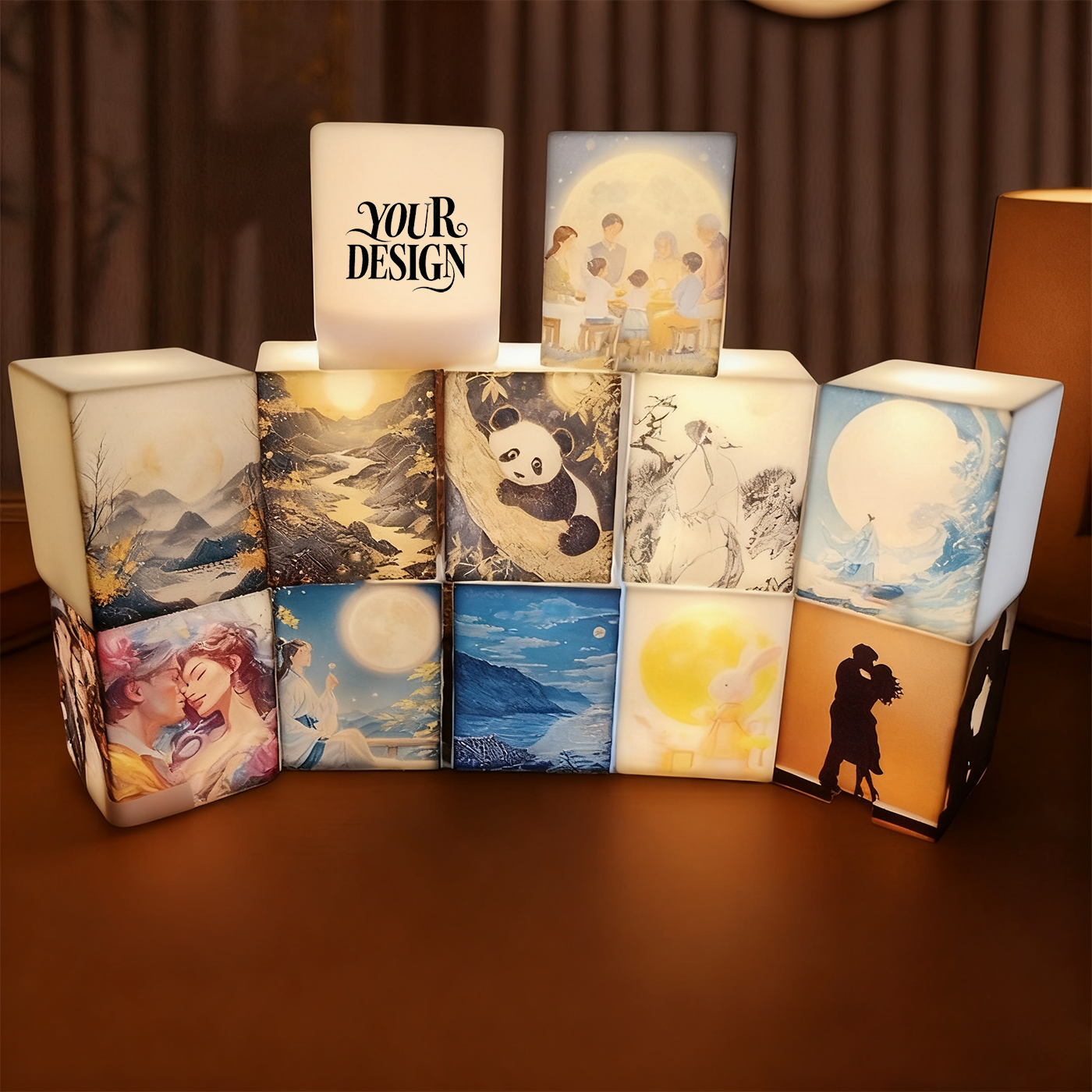 Silicone Cube Tap Night Light