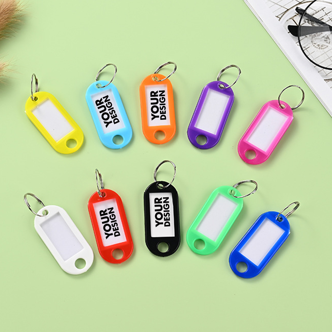 Plastic Key Tags