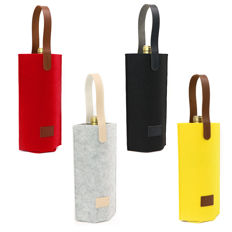 Protable Felt Wine Bag