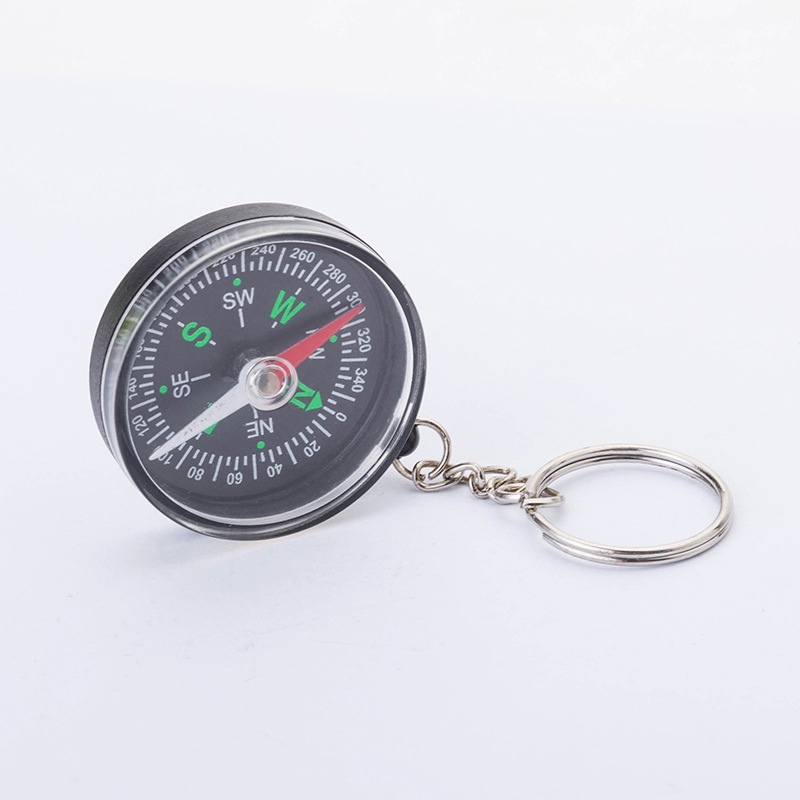 Mini Compass Keychain For Camping 