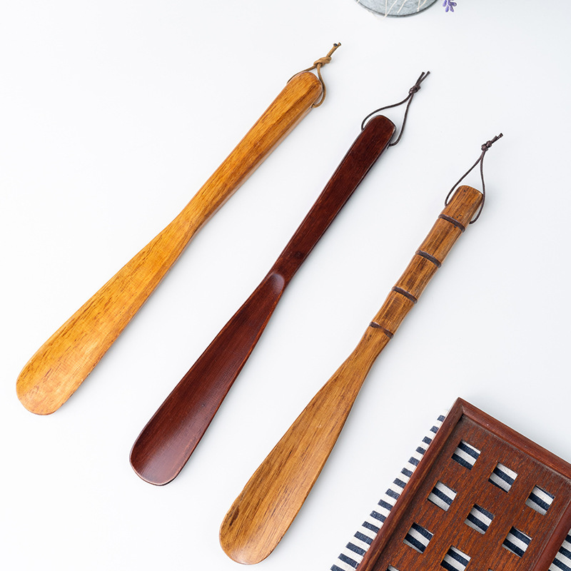  Long Handle Wooden Shoe Horn