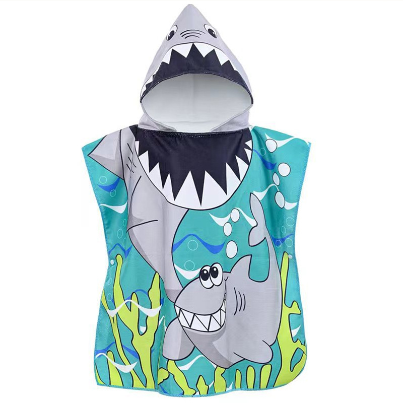 Kids Hooded Poncho Towel