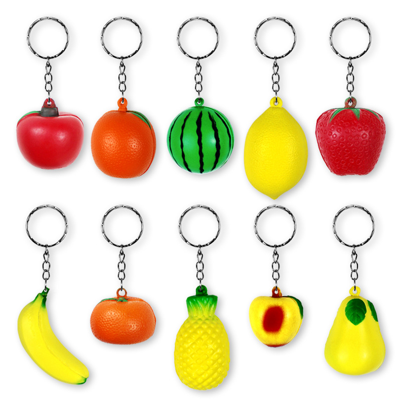 Custom PU Stress Ball Keychain