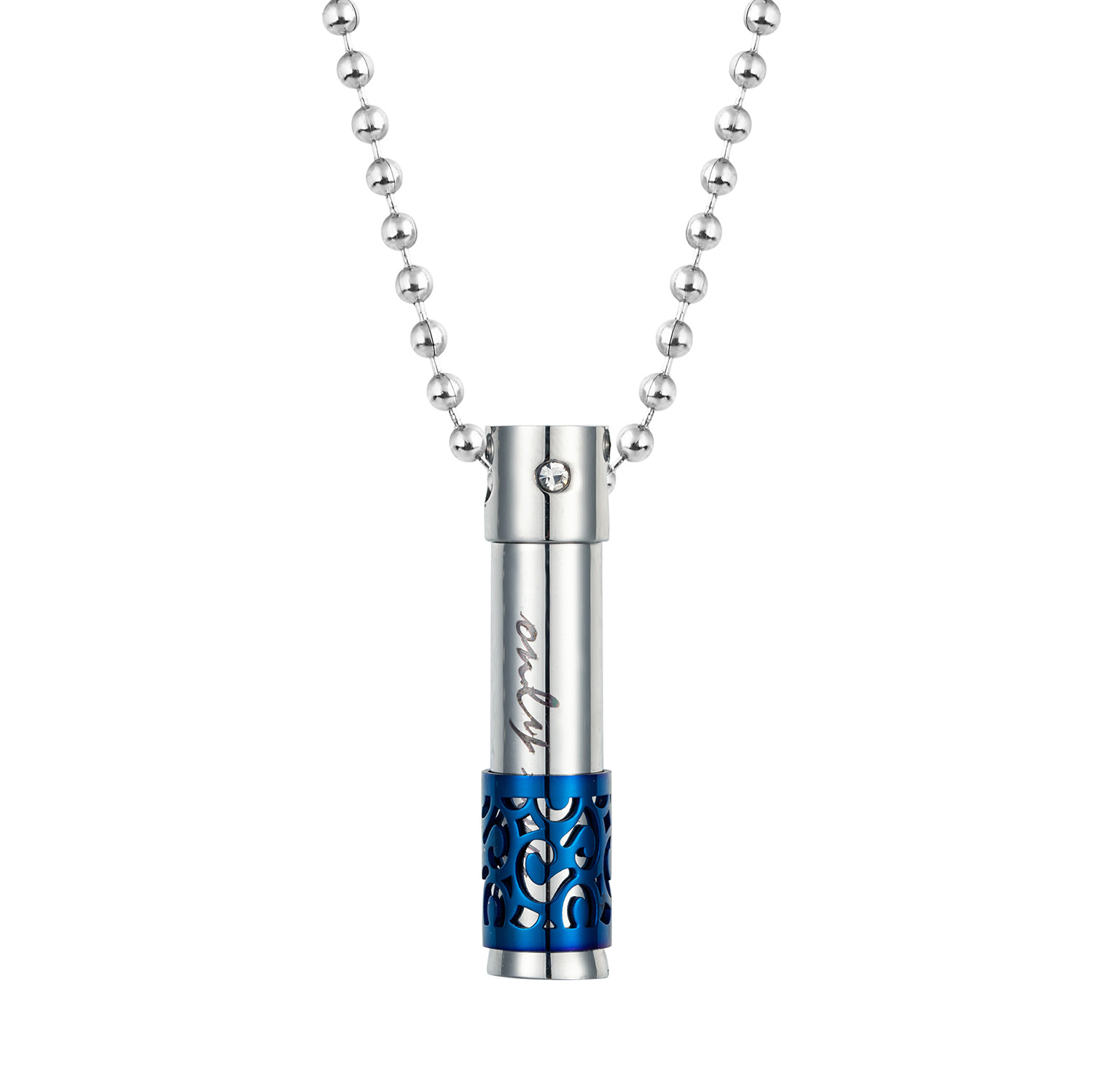 Custom Perfume Bottle Pendant Necklace