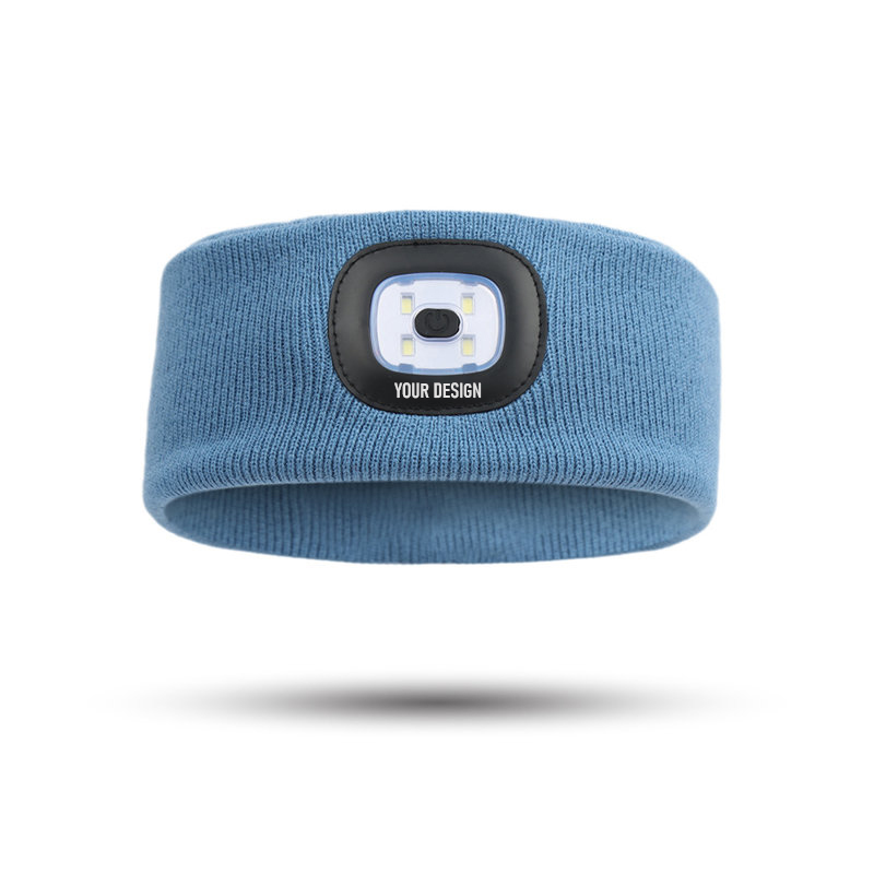 Sports Knit Headband With Light