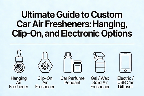 Ultimate Guide to Custom Car Air Fresheners: Hanging, Clip-On, and Electronic Options