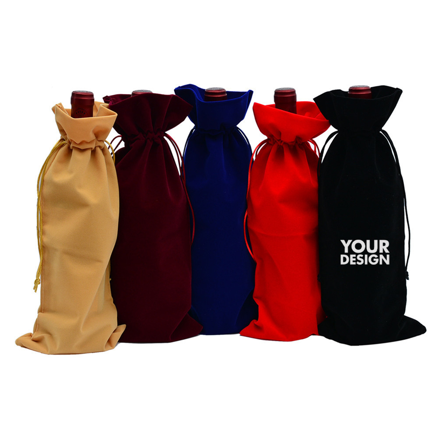 Velvet Wine Bottle Gift Bag 