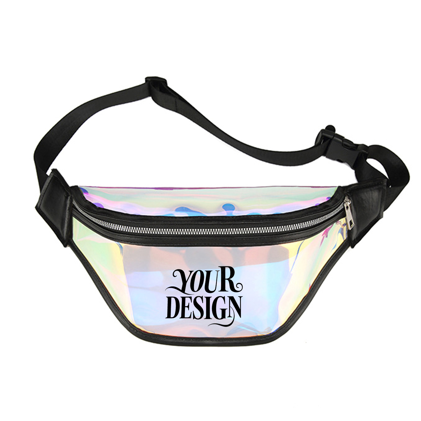 Clear Reflective Holographic Fanny Pack