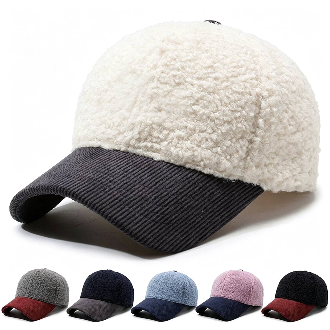 Winter Sherpa Fleece Baseball Cap