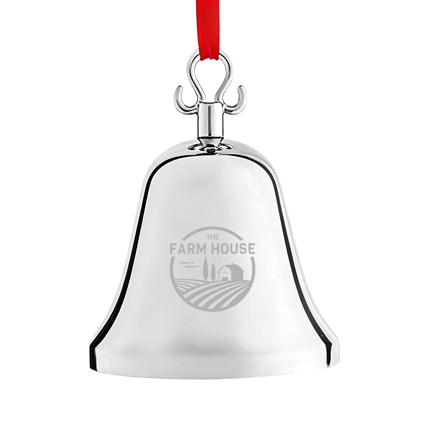 Custom Zinc Alloy Christmas Bell Ornament