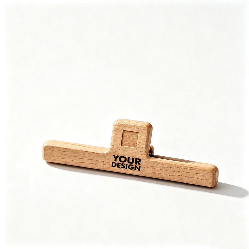Custom Beech Wood Food Sealer Clip