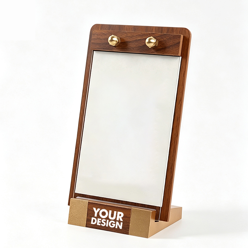 Promotional Walnut Wood Table Menu Holder