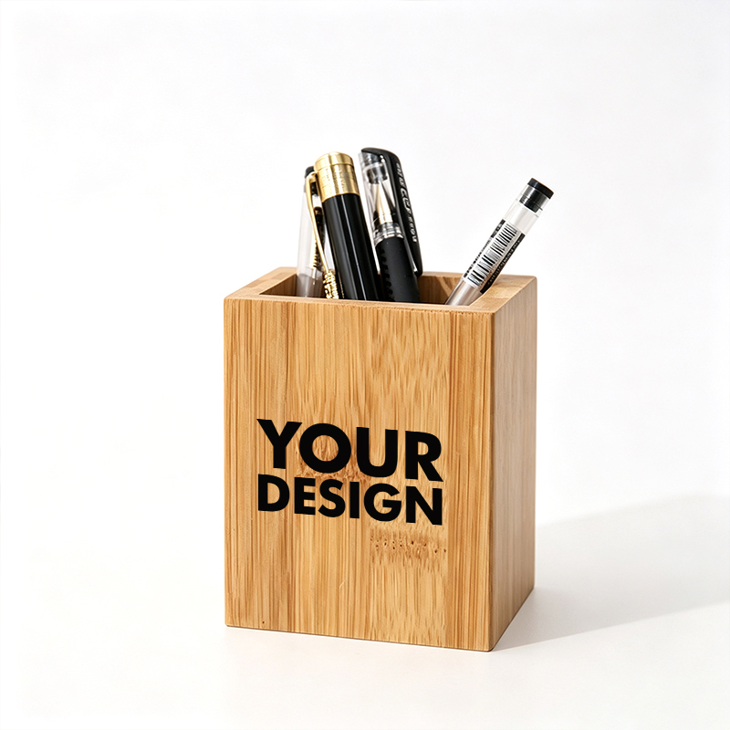 Custom Wood Pencil Holder 