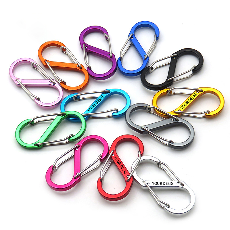 Custom Aluminum 8 Shaped Carabiner