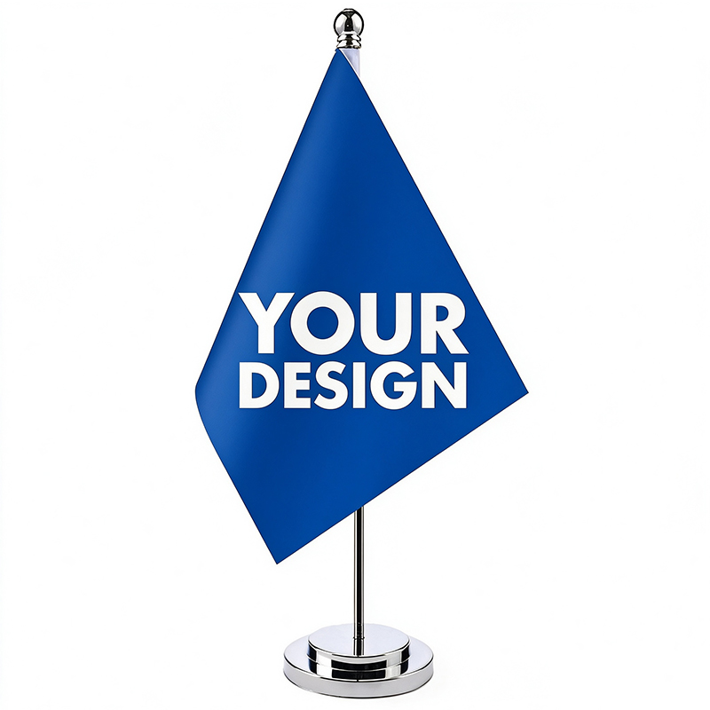 Custom Desktop National Flag Stand