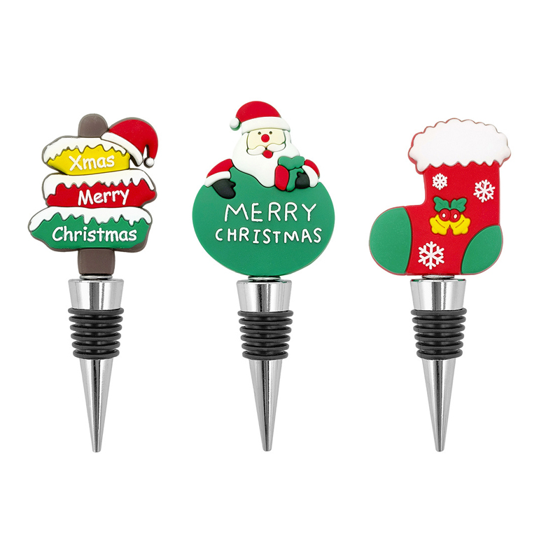 Custom Christmas Wine Bottle Stopper