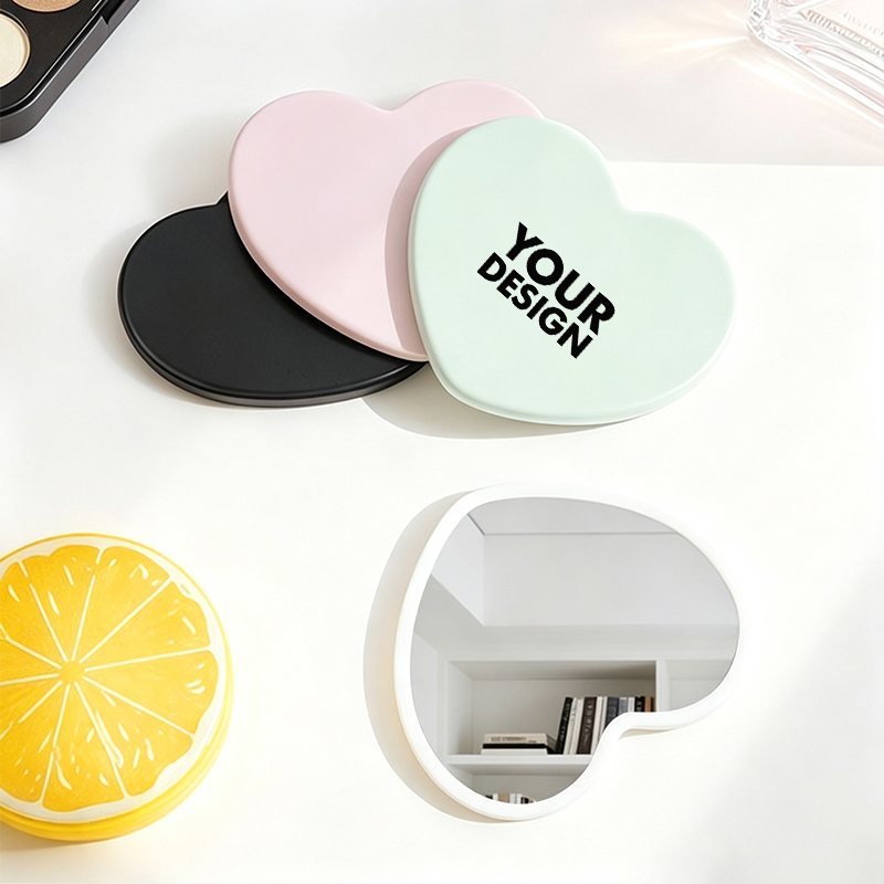 Heart Shaped Portable Vanity Mirror