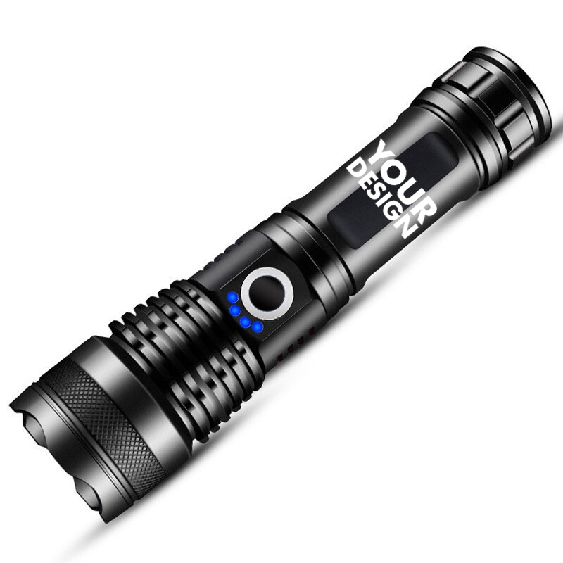 Custom Rechargeable LED Tactical Flashlight