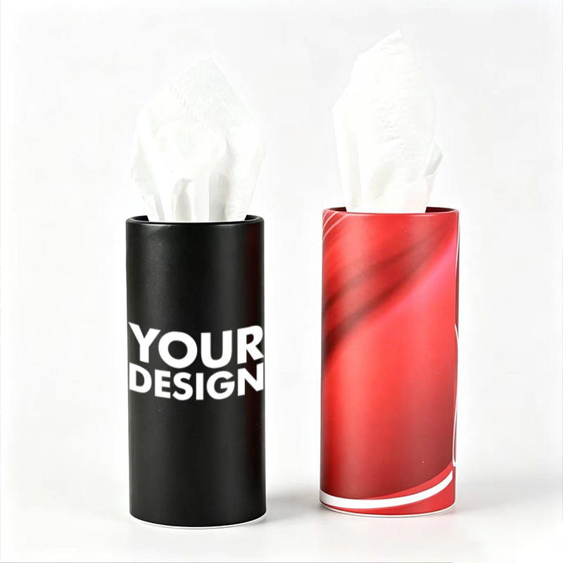 Custom Round Vehicle Tissue Holder