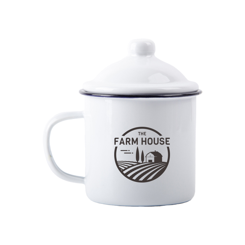 180ml Enamel Mug With Lid