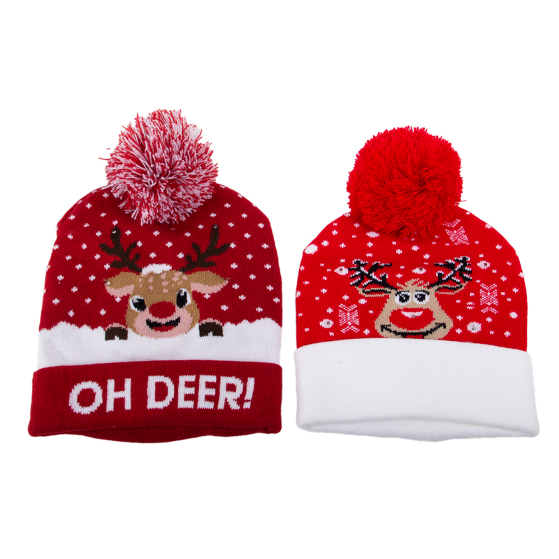 Led Light Christmas Beanie 