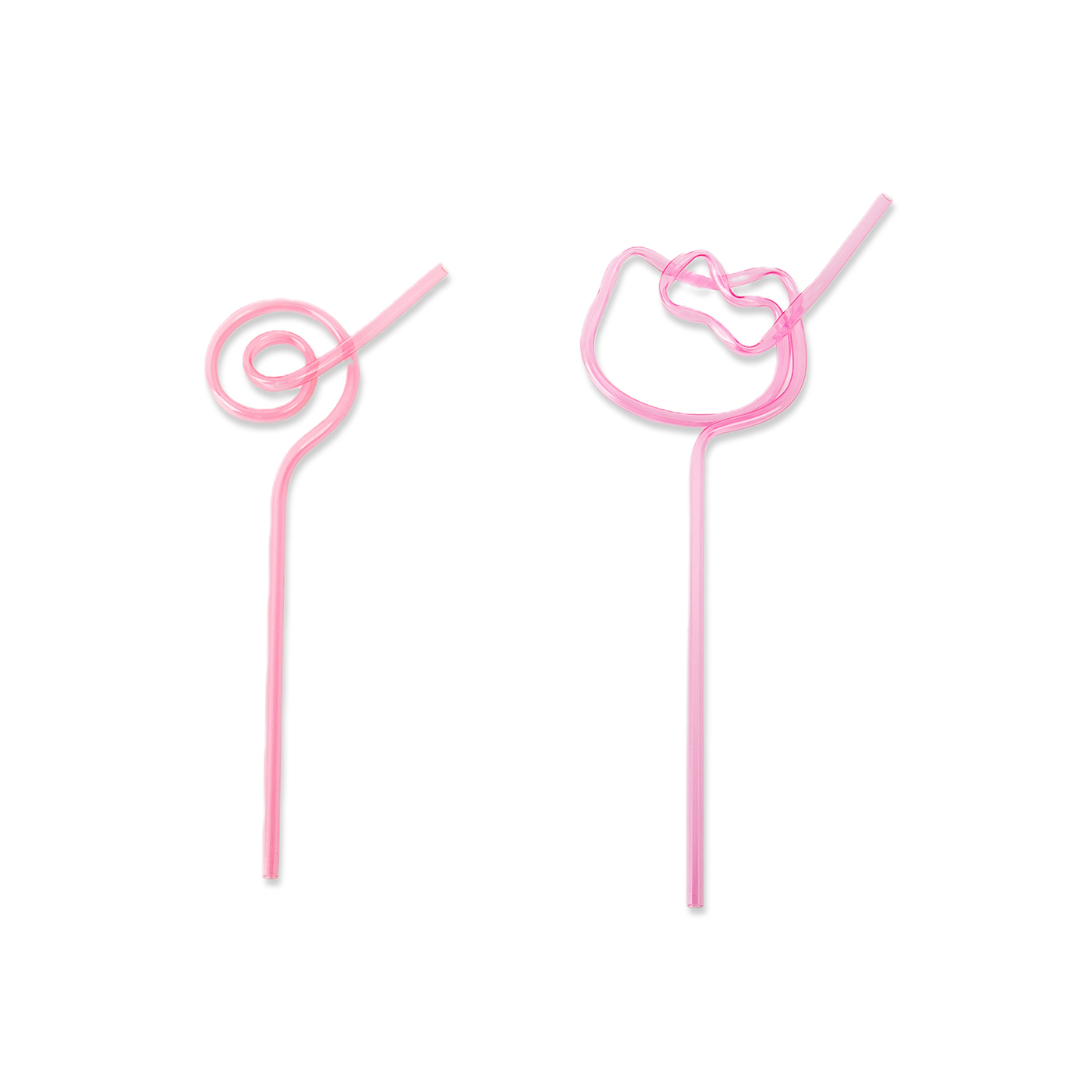 Reusable Spiral Plastic Long Straws