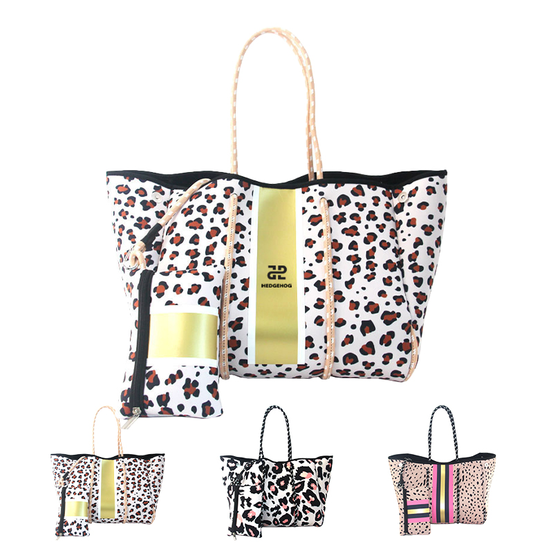 Custom Neoprene Beach Tote Bag