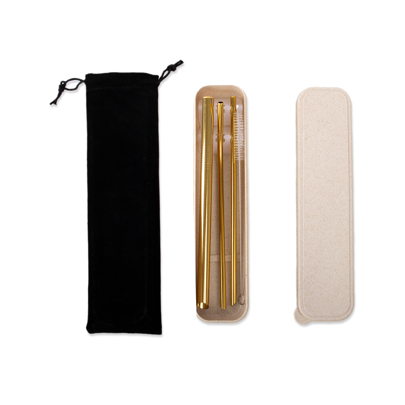 Reusable Stainless Steel Straws With Case