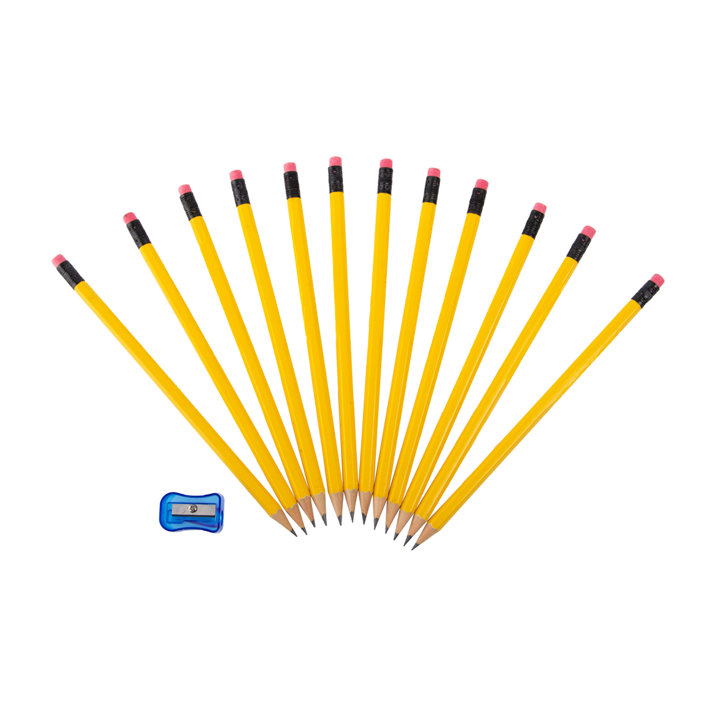 Custom 12pcs Wooden Pencils With Sharpener
