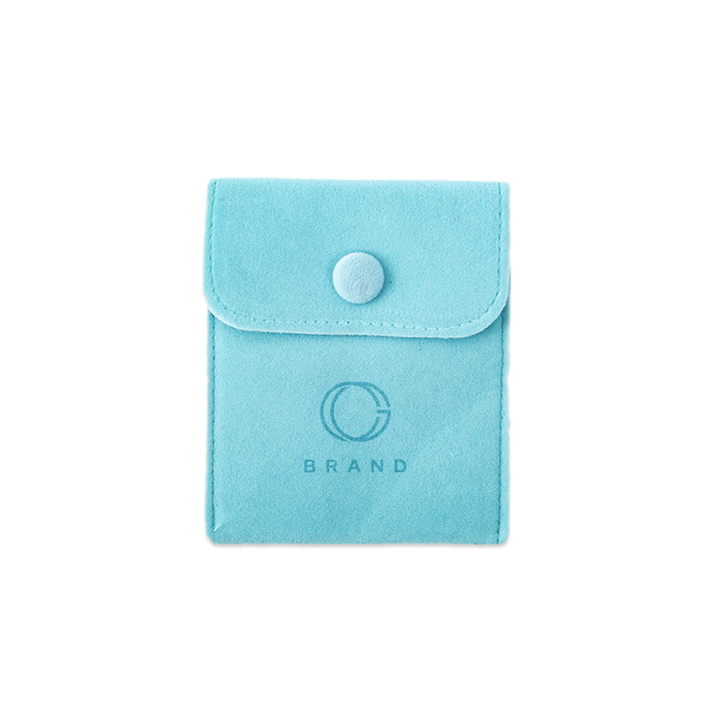 Flannel Jewelry Pouch With Snap Button 