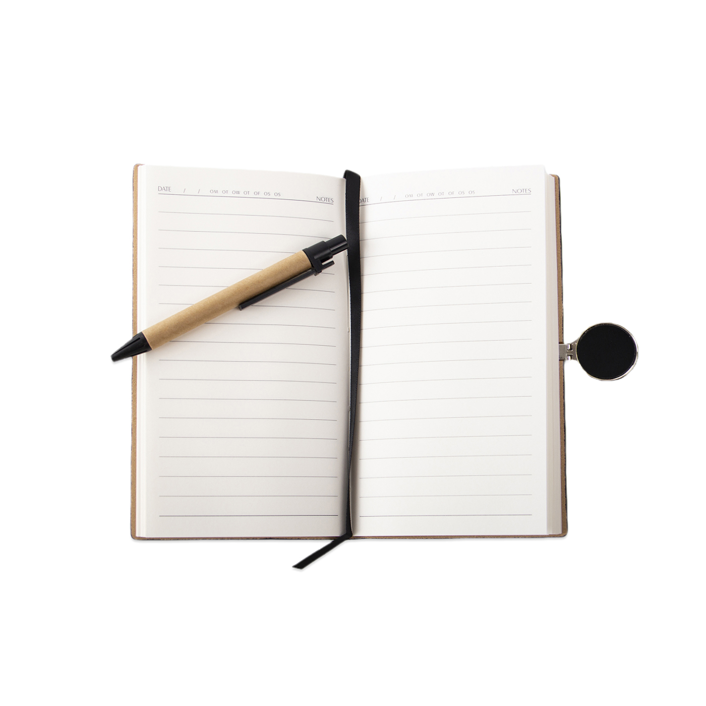 Pocket  A6 Magnetic Lock Notebook