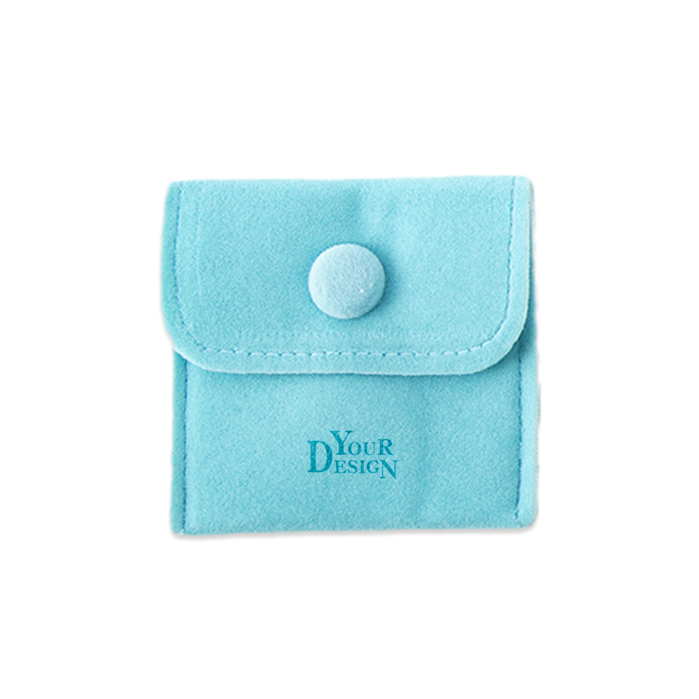 Custom Travel Jewelry Bag With Button