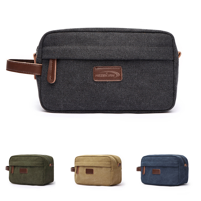 Portable Travel Canvas Toiletry Bag